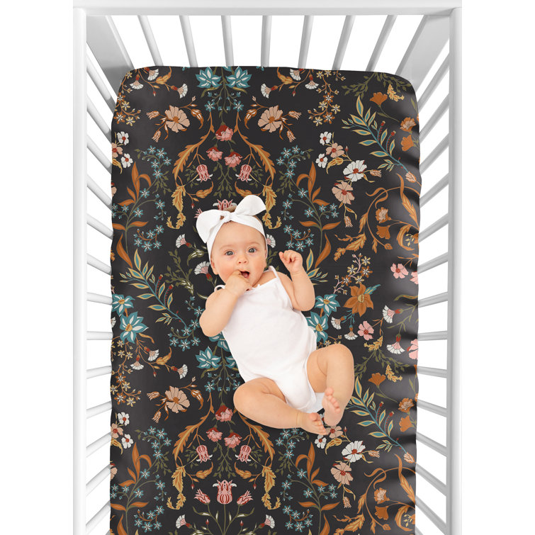 Boho floral crib discount bedding